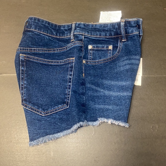 Zara Size 04 Blue Denim Hi-Rise Jean Shorts - Picture 5 of 7